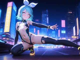 Sexy Cyberpunk Futuristic Kagamine Rin