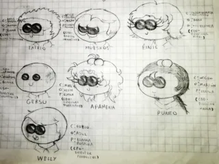 Various characters from the PMC