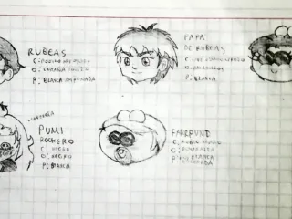 Rubeas, his family and a young Pumi