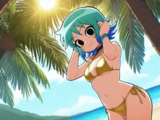 Sexy Ramona on the beach